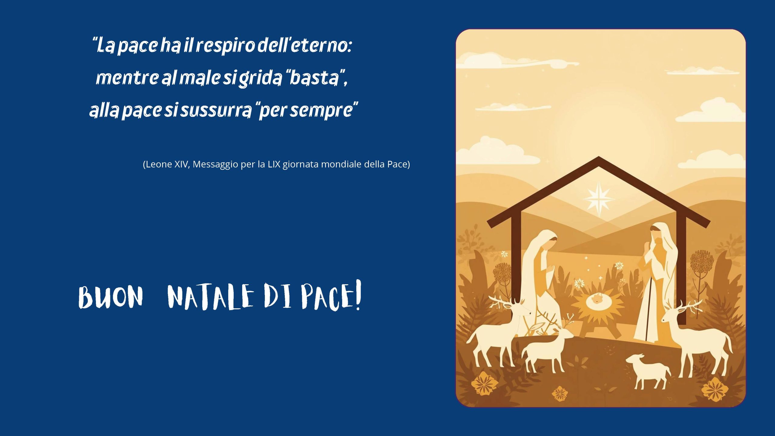 Natale nel segno della Pace e della Speranza