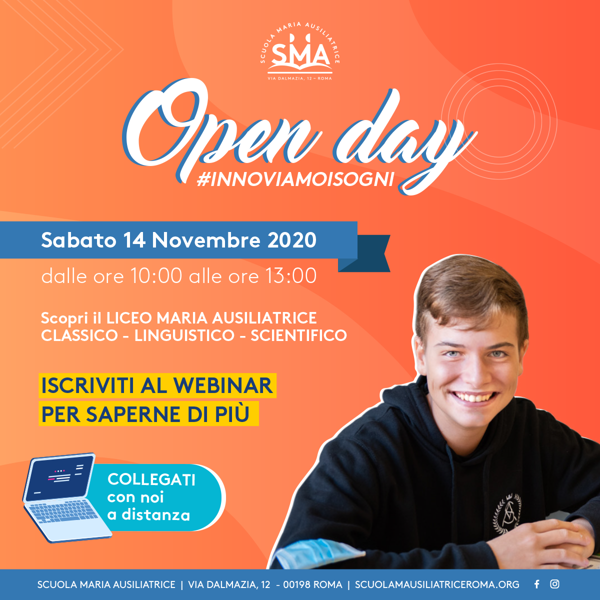 Open Days Liceo 2020 Scuola Maria Ausiliatrice Roma